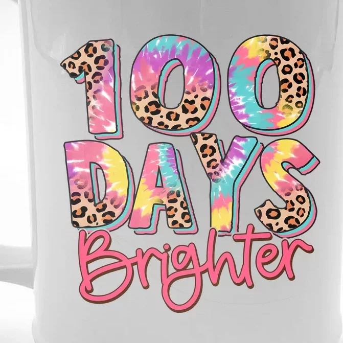 Teacher 100 Days Brighter Front & Back Beer Stein