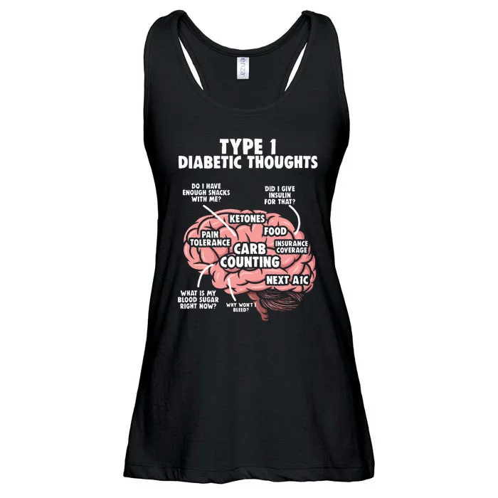 Type 1 Diabetic Diabetes Warrior Diabetes Awareness Ladies Essential Flowy Tank