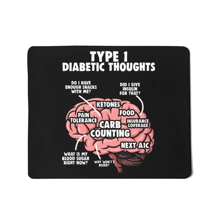 Type 1 Diabetic Diabetes Warrior Diabetes Awareness Mousepad