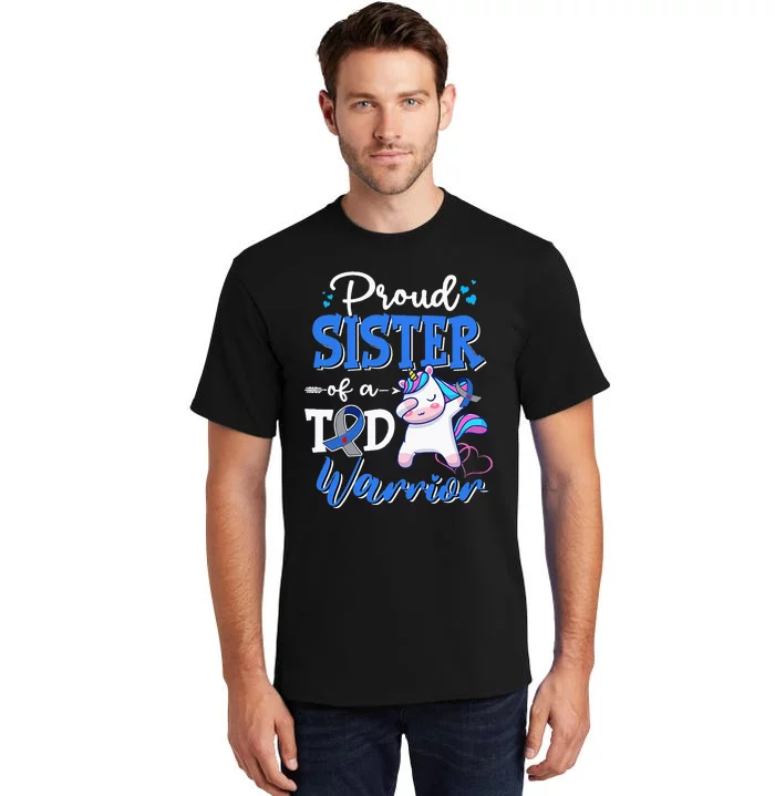 type 1 diabetes awareness proud sister of a t1d warrior Tall T-Shirt