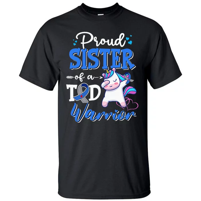 type 1 diabetes awareness proud sister of a t1d warrior Tall T-Shirt