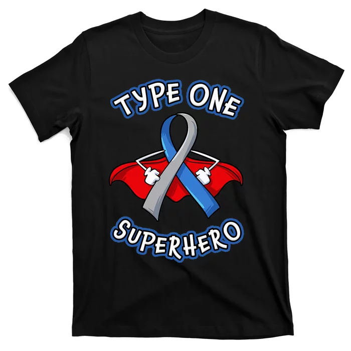 Type 1 Diabetes Superhero Awareness Gift Diabetic Girls T-Shirt