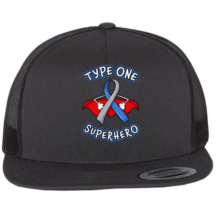 Type 1 Diabetes Superhero Awareness Gift Diabetic Girls Flat Bill Trucker Hat