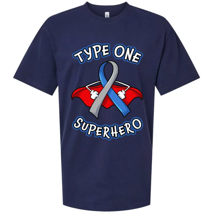 Type 1 Diabetes Superhero Awareness Gift Diabetic Girls Sueded Cloud Jersey T-Shirt