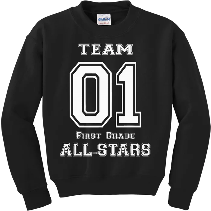 Team 1st Grade Allstars Sport Jersey Kids Sweatshirt