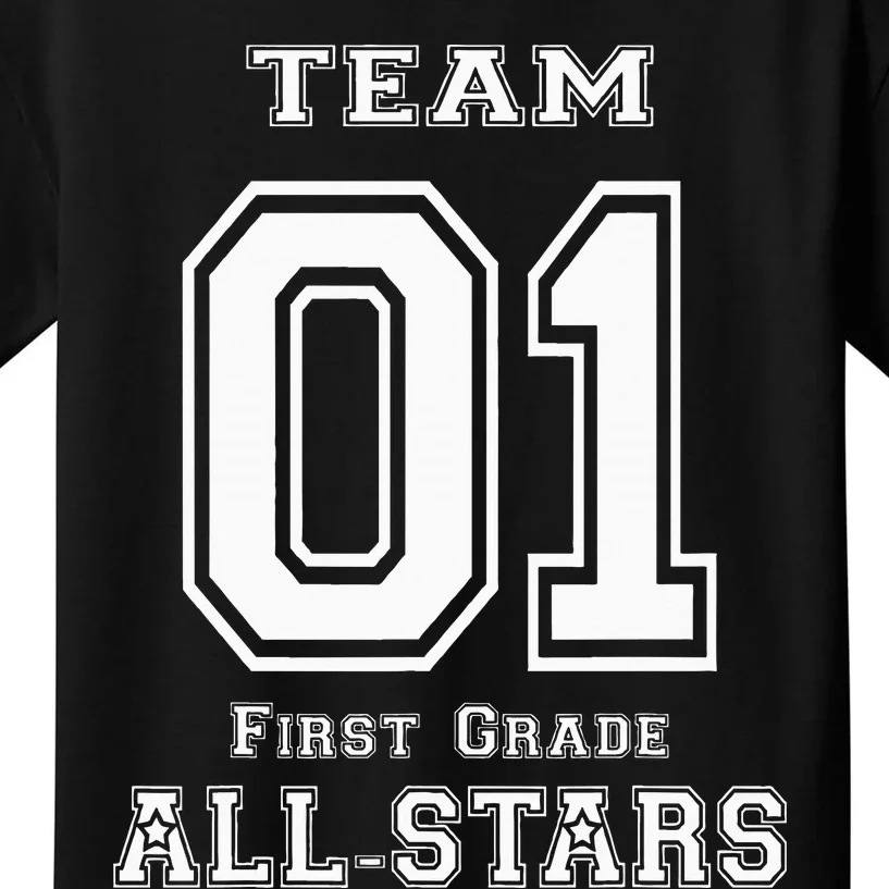 Team 1st Grade Allstars Sport Jersey Kids T-Shirt