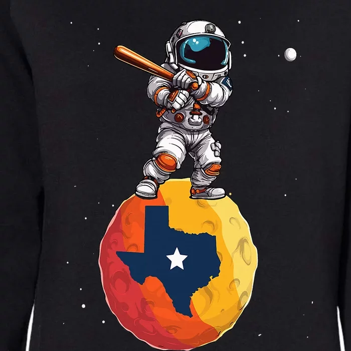 Texas 1965 Houston City Space Dabbing Astronaut Womens California Wash Sweatshirt