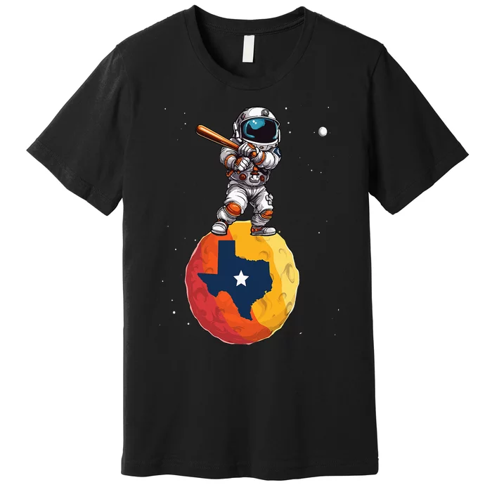 Texas 1965 Houston City Space Dabbing Astronaut Premium T-Shirt