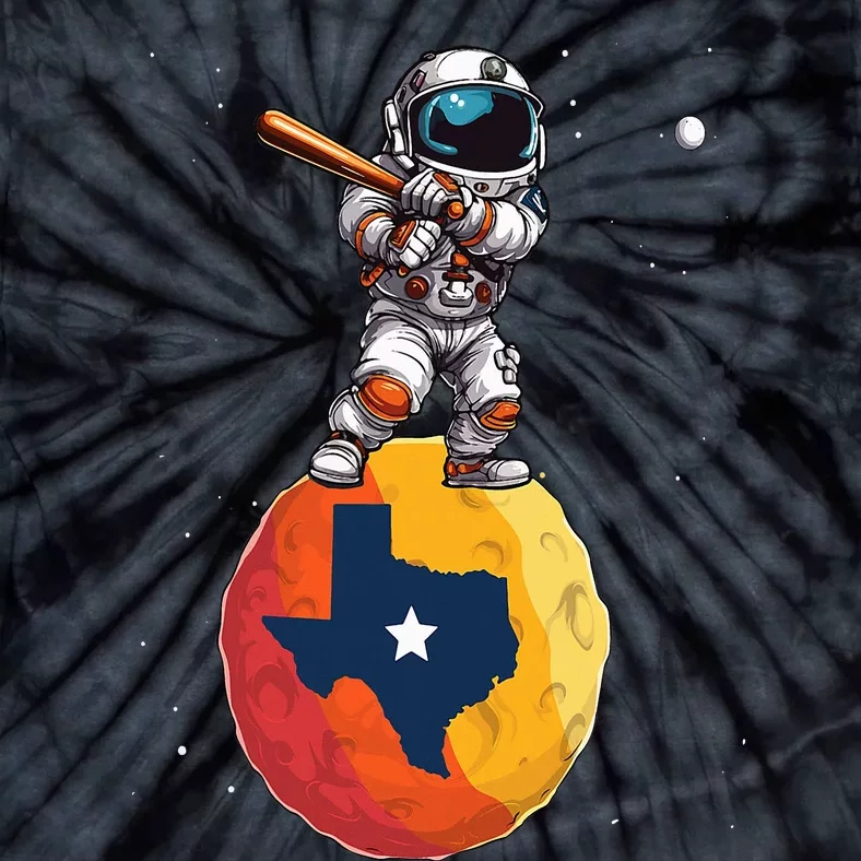 Texas 1965 Houston City Space Dabbing Astronaut Tie-Dye T-Shirt