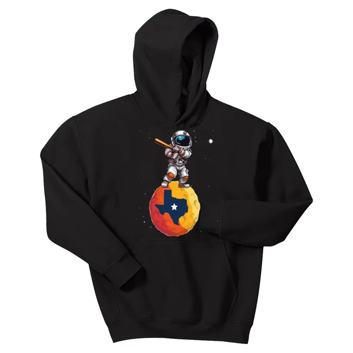 Texas 1965 Houston City Space Dabbing Astronaut Kids Hoodie