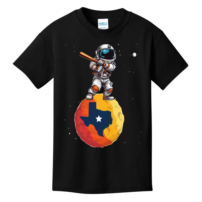 Texas 1965 Houston City Space Dabbing Astronaut Kids T-Shirt