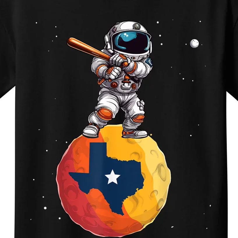 Texas 1965 Houston City Space Dabbing Astronaut Kids T-Shirt