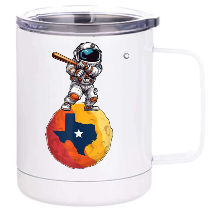 Texas 1965 Houston City Space Dabbing Astronaut Front & Back 12oz Stainless Steel Tumbler Cup