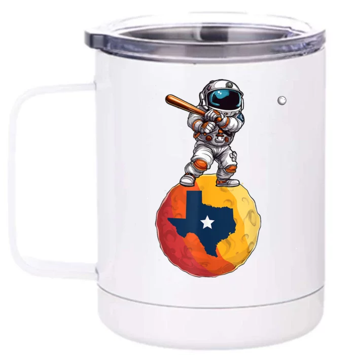 Texas 1965 Houston City Space Dabbing Astronaut Front & Back 12oz Stainless Steel Tumbler Cup