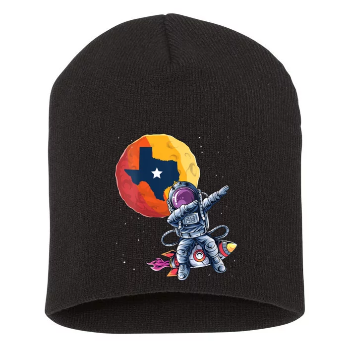 Texas 1965 Houston City Space Dabbing Astronaut Short Acrylic Beanie