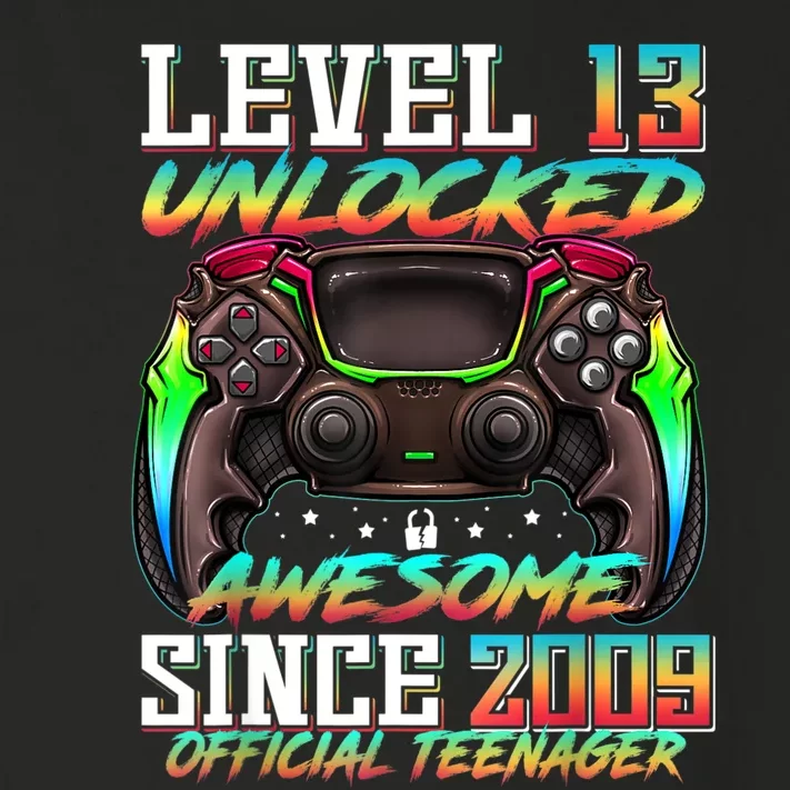 Teenager 13 Level 13 Unlocked Awesome Since 2009 Toddler Long Sleeve Shirt