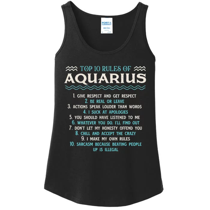 Top 10 Rules Of Aquarius Astrology Zodiac Sign Birthday Ladies Essential Tank