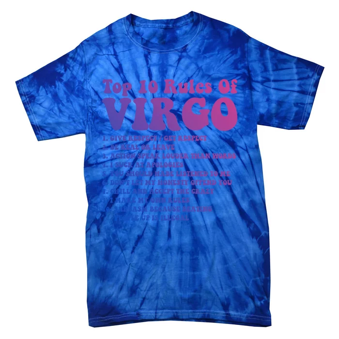 Top 10 Rules Of Virgo Zodiac Cute Funny Virgo Tee Horoscope Cool Gift Tie-Dye T-Shirt