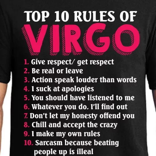 Top 10 Rules Of Virgo Zodiac Sign Great Gift Pajama Set