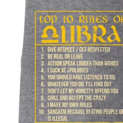 Top 10 Rules Libra Zodiac Sign September October Birthday Gift Doggie 3-End Fleece Hoodie