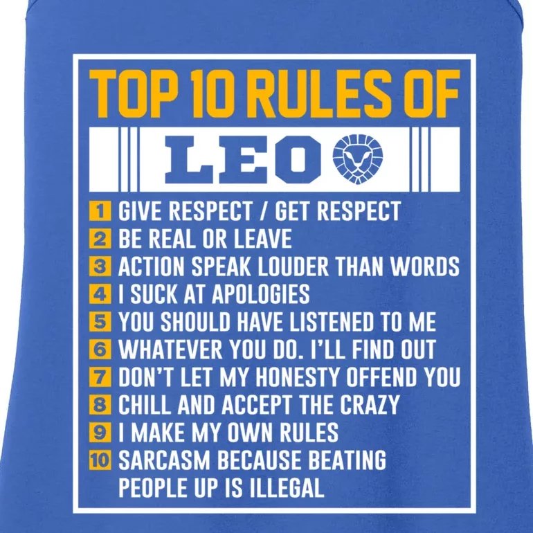 Top 10 Rules Of Leo Birthday Horoscope Great Gift Ladies Essential Tank