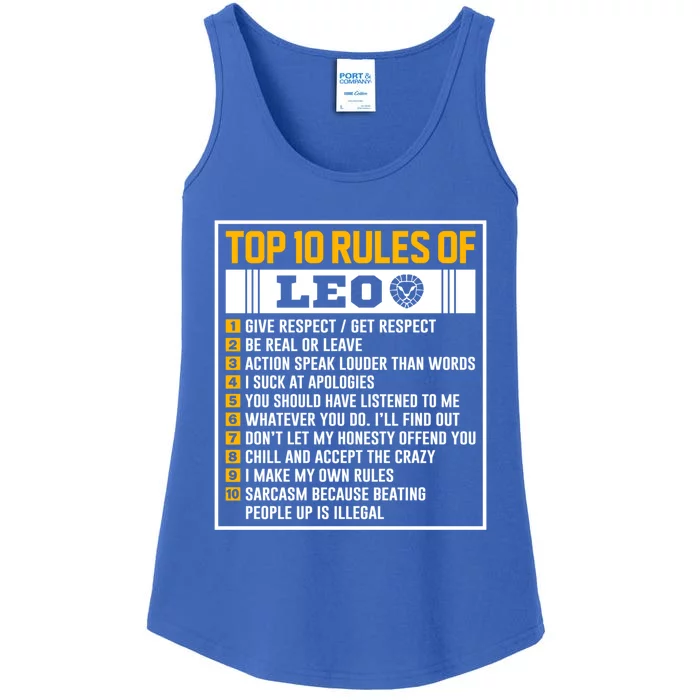 Top 10 Rules Of Leo Birthday Horoscope Great Gift Ladies Essential Tank