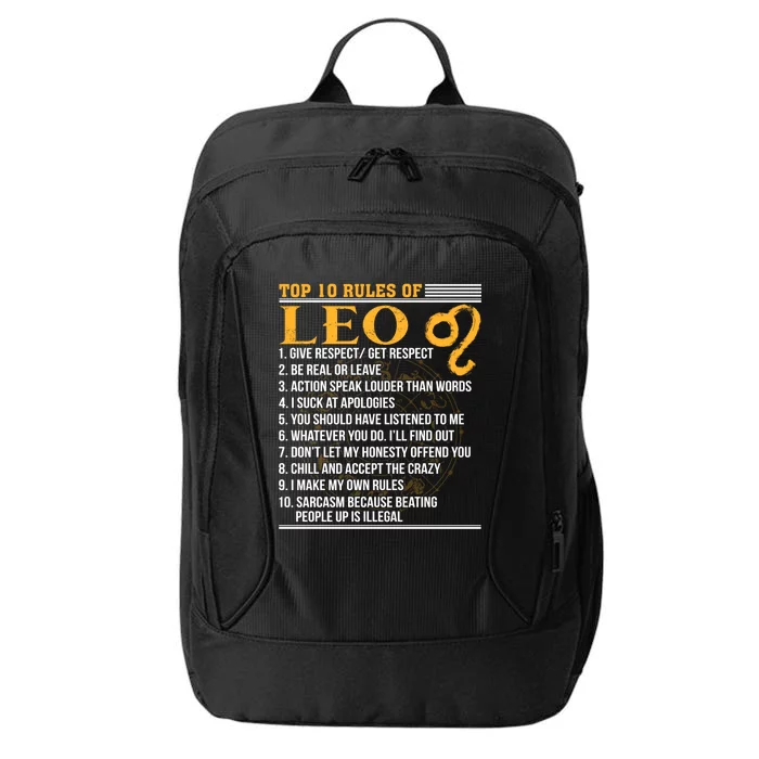 Top 10 Rules Of Leo July 23 August 22 Queen King Horoscope Cute Gift City Backpack