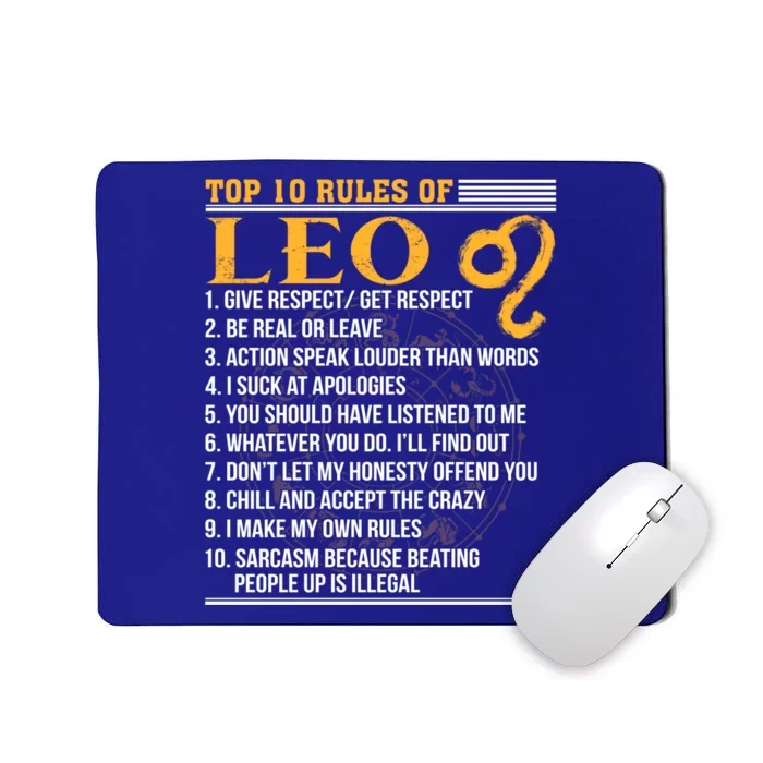 Top 10 Rules Of Leo July 23 August 22 Queen King Horoscope Cute Gift Mousepad