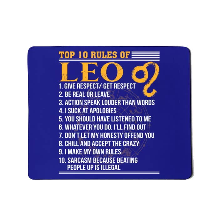 Top 10 Rules Of Leo July 23 August 22 Queen King Horoscope Cute Gift Mousepad