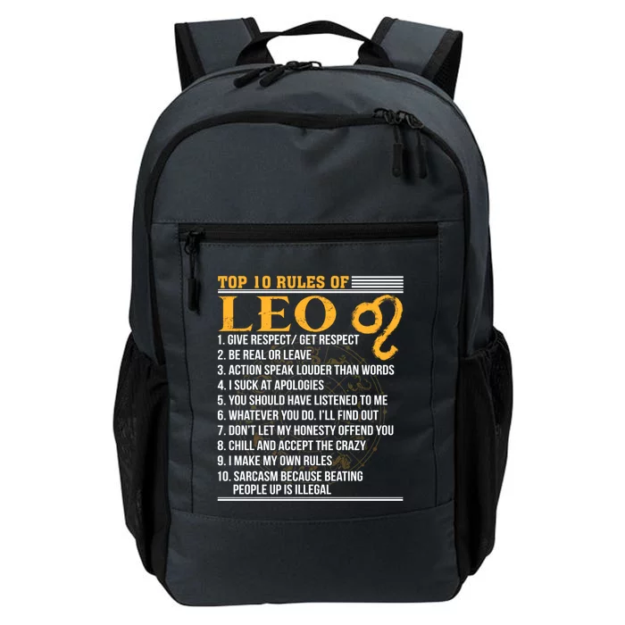 Top 10 Rules Of Leo July 23 August 22 Queen King Horoscope Cute Gift Daily Commute Backpack