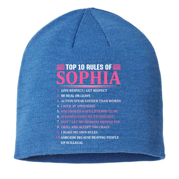 Top 10 Rules Of Sophia Sophia First Name Gift 8 1/2in Sustainable Knit Beanie