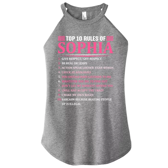 Top 10 Rules Of Sophia Sophia First Name Gift Women’s Perfect Tri Rocker Tank