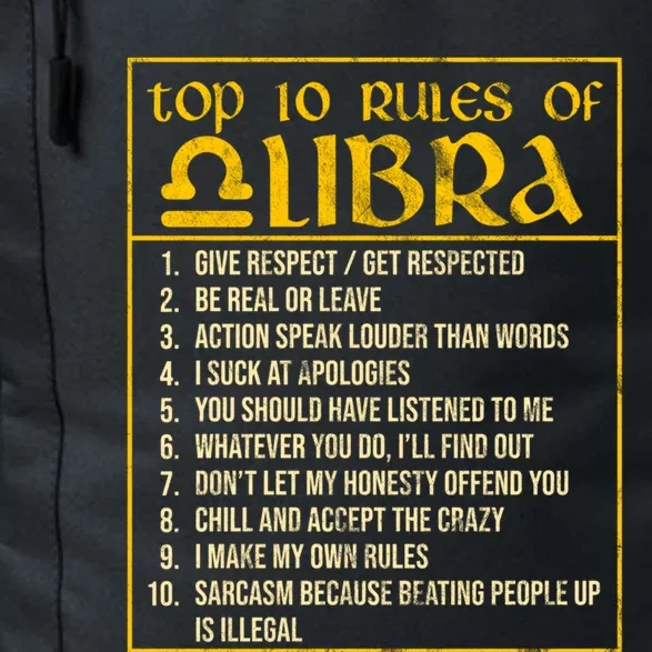 Top 10 Rules Libra Zodiac Sign September October Birthday Gift Daily Commute Backpack