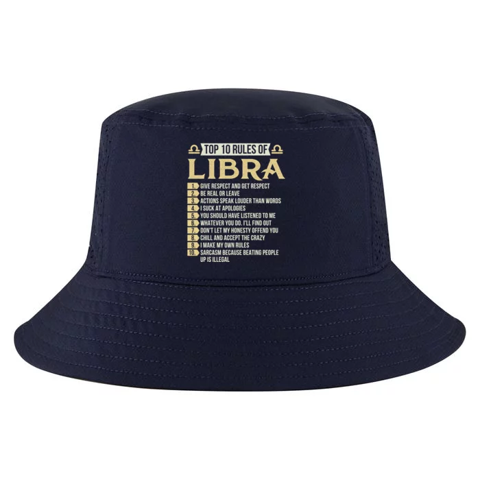 Top 10 Rules Of Libra Astrology Horoscope Zodiac Sign Gift Cool Comfort Performance Bucket Hat