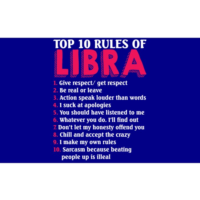 Top 10 Rules Of Libra Zodiac Sign Gift Bumper Sticker