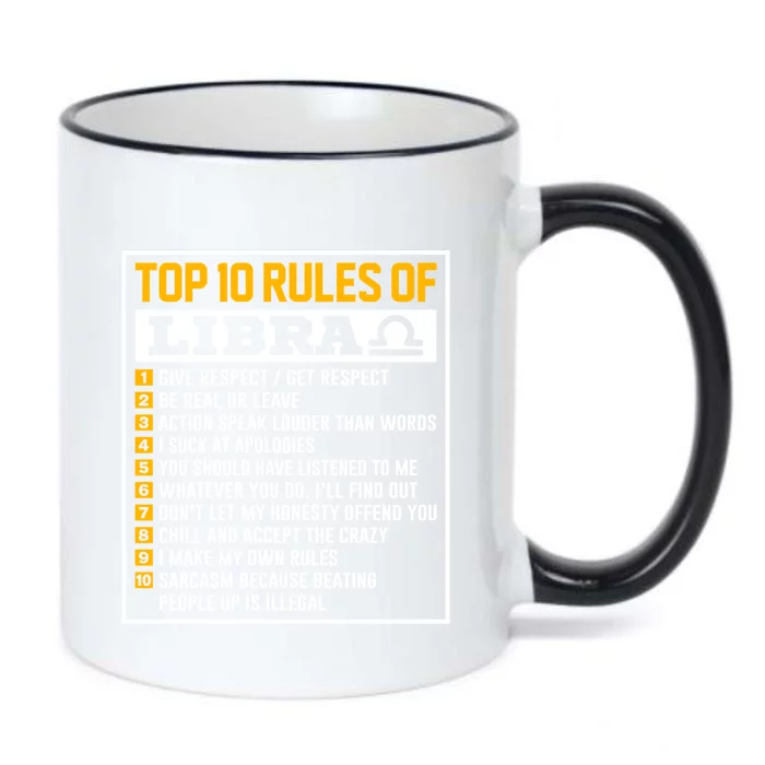 Top 10 Rules Of Libra Birthday Horoscope Gift Black Color Changing Mug