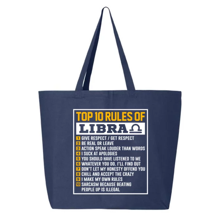 Top 10 Rules Of Libra Birthday Horoscope Gift 25L Jumbo Tote