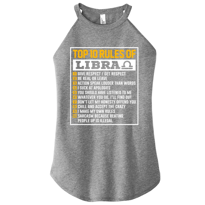 Top 10 Rules Of Libra Birthday Horoscope Gift Women’s Perfect Tri Rocker Tank