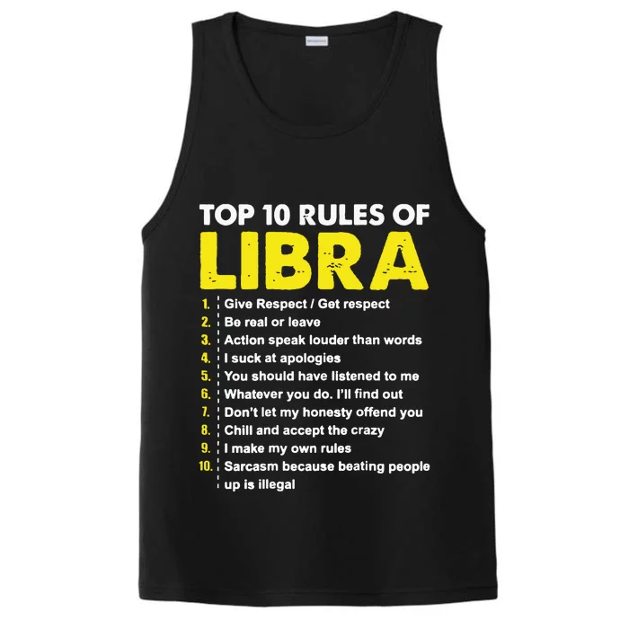 Top 10 Rules Libra Horoscope Birthday Performance Tank