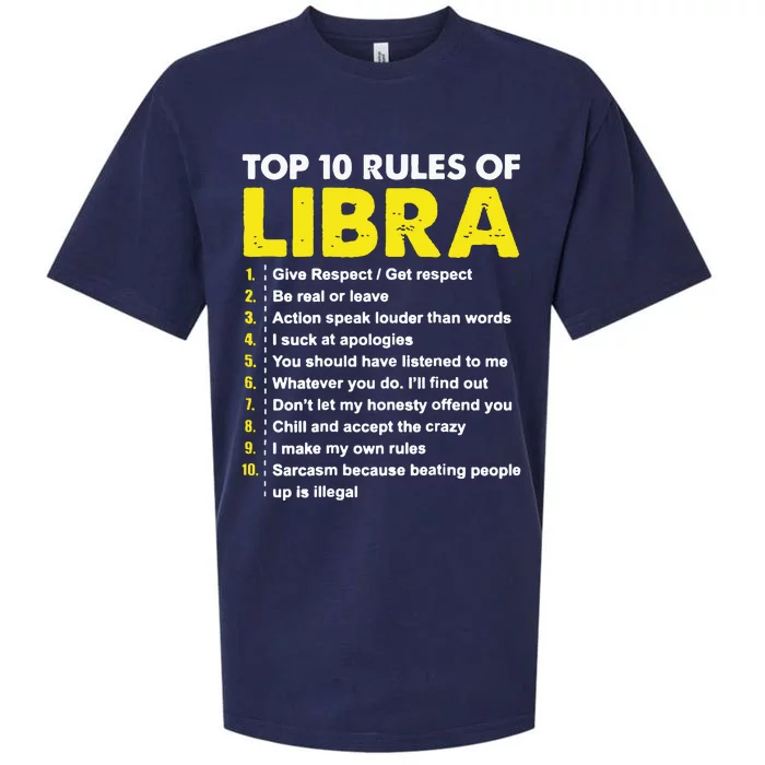 Top 10 Rules Libra Horoscope Birthday Sueded Cloud Jersey T-Shirt