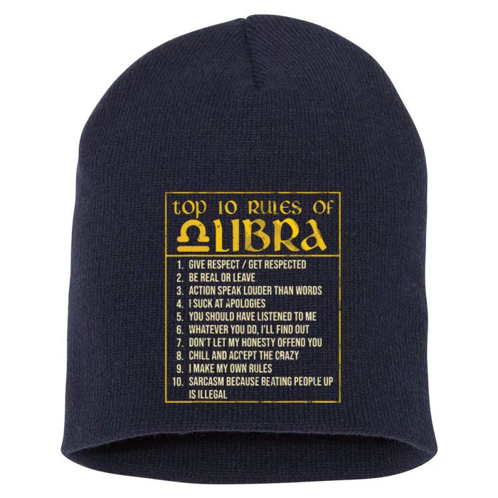 Top 10 Rules Libra Zodiac Sign September October Birthday Short Acrylic Beanie