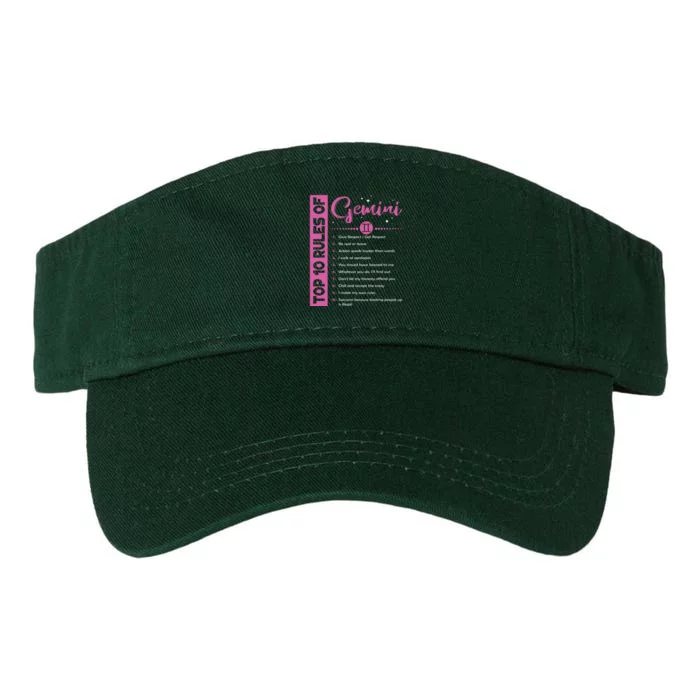 Top 10 Rules Of Gemini Birthday Valucap Bio-Washed Visor