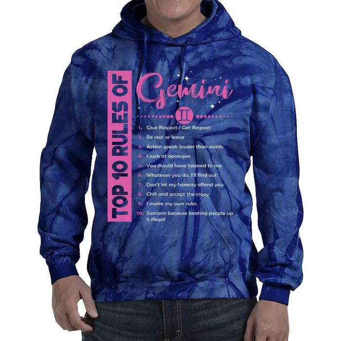 Top 10 Rules Of Gemini Birthday Tie Dye Hoodie