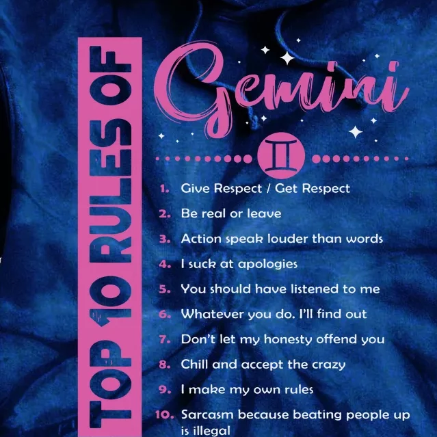 Top 10 Rules Of Gemini Birthday Tie Dye Hoodie