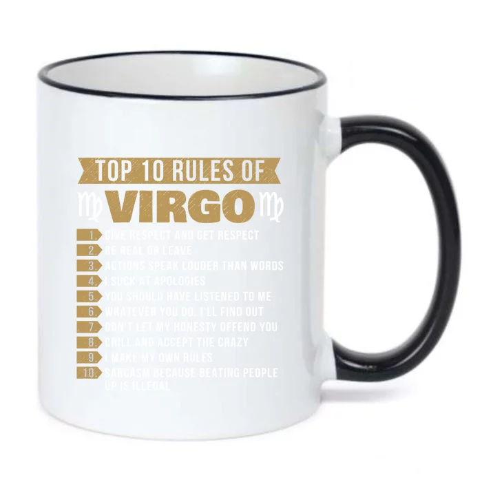 Top 10 Rules Of Virgo Astrology Horoscope Zodiac Sign Cute Gift Black Color Changing Mug