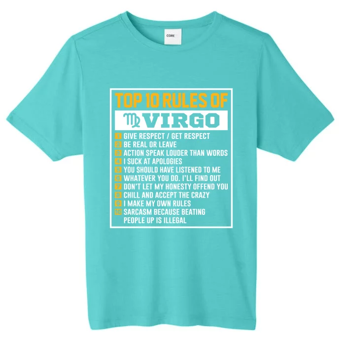 Top 10 Rules Of Virgo Birthday Horoscope Gift ChromaSoft Performance T-Shirt