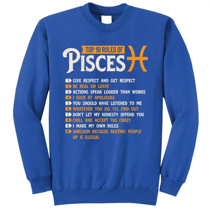 Top 10 Rules Of Pisces Horoscope Zodiac Sign Astrology Gift Sweatshirt