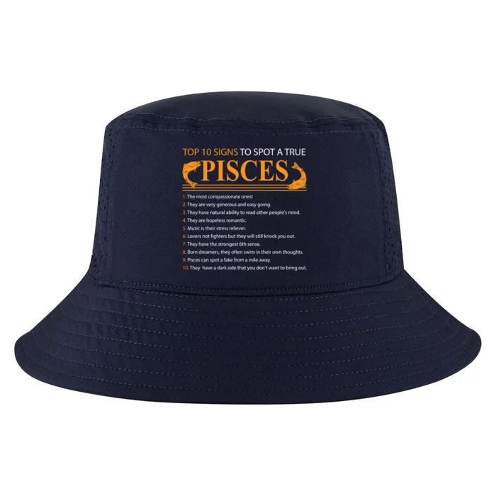 Top 10 Rules Of Pisces Birthday Funny Gift Cool Comfort Performance Bucket Hat