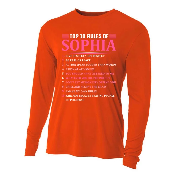 Top 10 Rules Of Sophia Sophia First Name Gift Cooling Performance Long Sleeve Crew