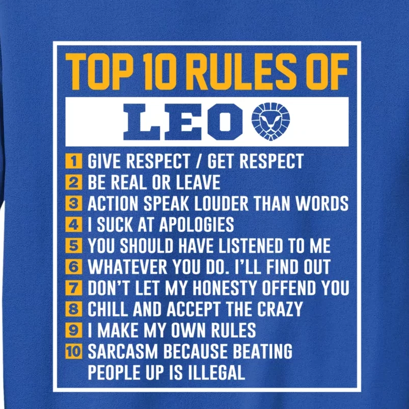 Top 10 Rules Of Leo Birthday Horoscope Gift Sweatshirt